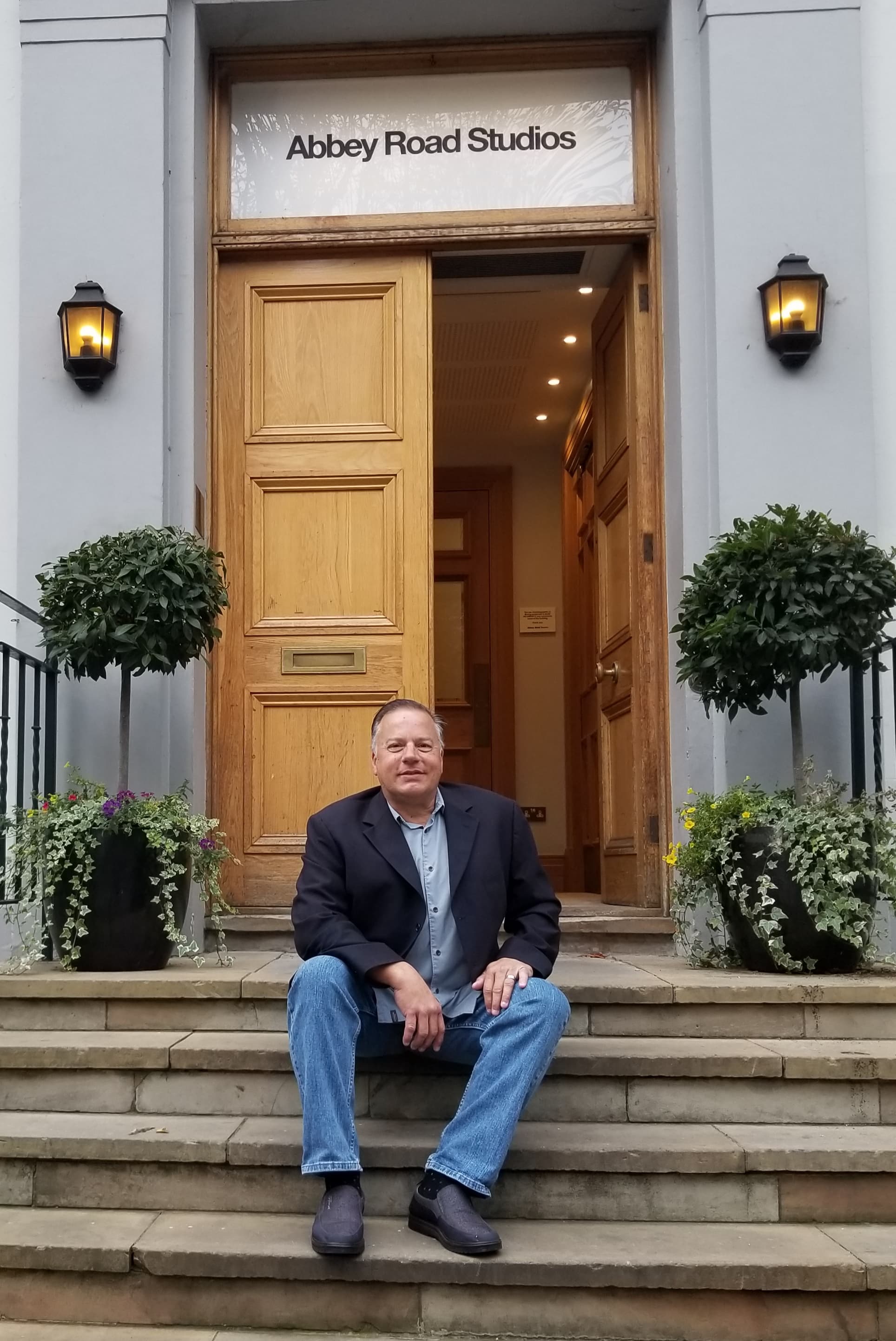 Bob Marino outside Abbey Road Studios