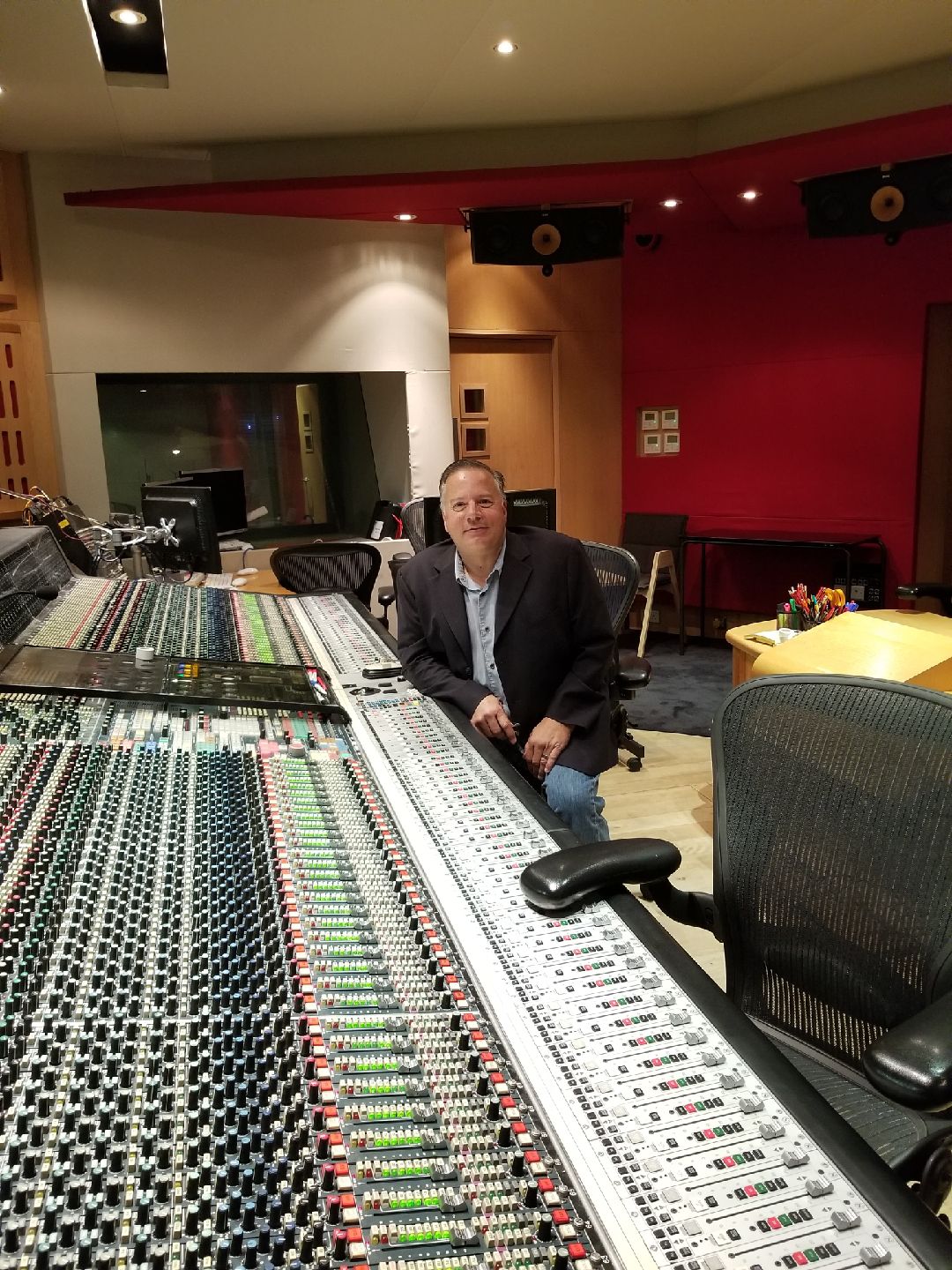Bob Marino in recording studio
